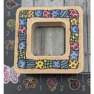 Stampendous Quilt Frame QN013 Nestling Rubber Stamp Wood #C101